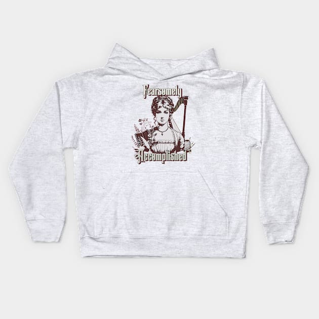 Fearsomely Accomplished Kids Hoodie by MiniRex